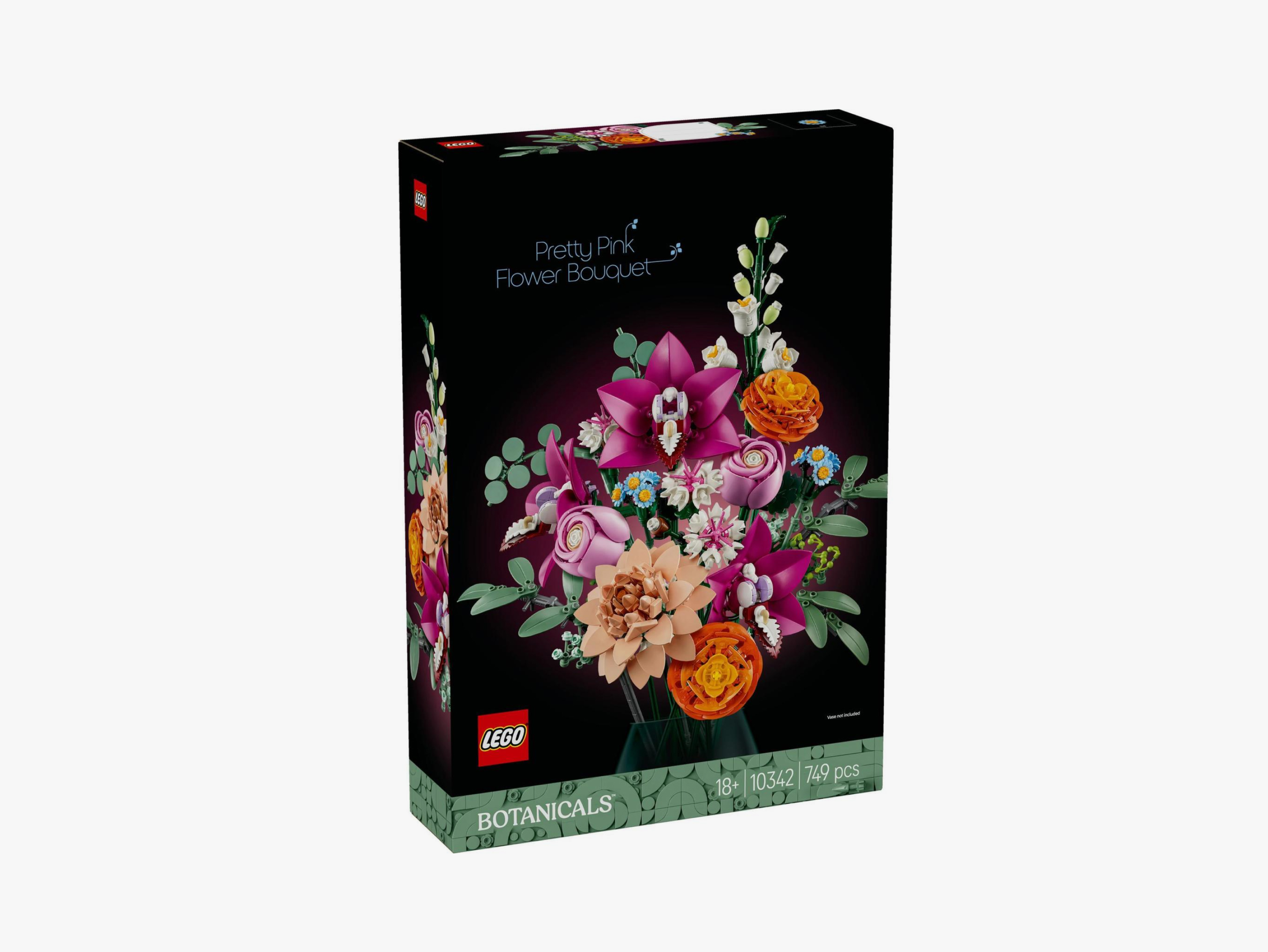 LEGO® Botanicals Pretty Pink Flower Bouquet Building Kit